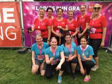 Das Team des BWWC - Läuferinnen in Türkis