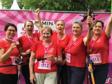 Die Mädels in Feierlaune