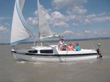 Neusiedlersee mit Damenboot