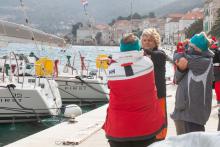 Aufwärmtraining mit Gisela